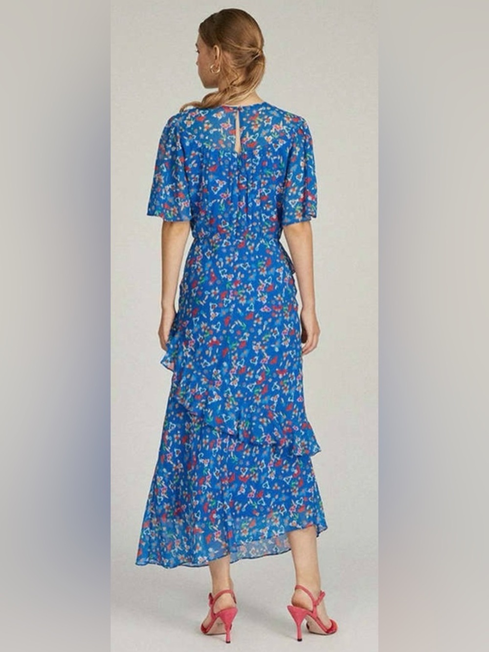 Saloni RTR Vida Ruffled Dress (0139) - Picture 2 of 8